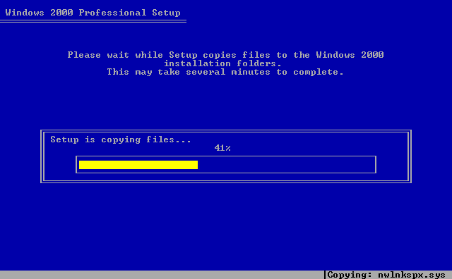 Windows 2000 Installation/Setup (2000)